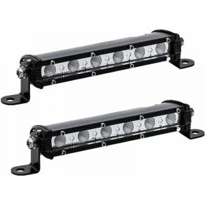 Feux de recul 18 w 12 v 6 led, feux de travail led 12 v, feux de projet led longue portée pour remorques, voitures, motos, accessoires 4x4 (2 pièces)