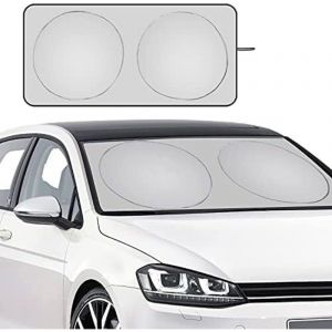 Pare-Brise-Soleil, Pare Soleil Voiture, Pare Soleil Voiture Couverture Pare Soleil Avant Anti UV Isolation la Chaleur et Soleil, Pliable Pare Soleil