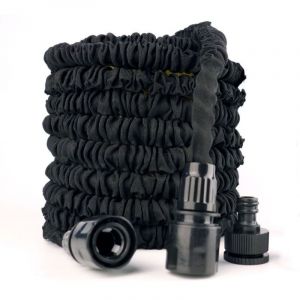 Tuyau d'arrosage extensible de 7,5m/25 ft, tuyau d'arrosage extensible flexible pour maison, pelouse, voiture avec buse de pulv&eacute;risation