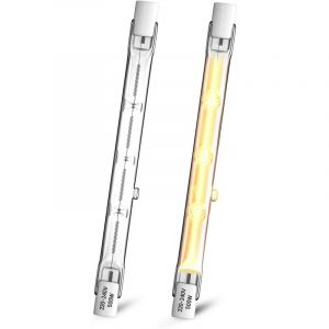 500W R7s Ampoule Halog&egrave;ne 118mm, Ampoule Halog&egrave;ne Crayon Dimmable Blanc Chaud 2800K, J118 Ampoule Projecteur Lin&eacute;aire &agrave; Double Extr&eacute;mit&eacute;, 11000LM