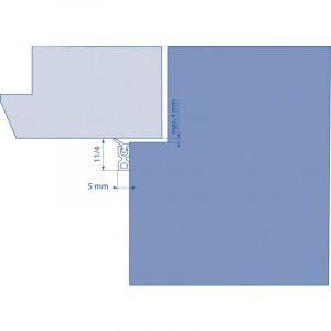 Joint d'isolation profil pts-x 3m marron – Ellen 0505203
