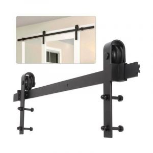 SiFree® 183cm Porte placard coulissante, Porte Coulissante, Rail porte coulissante, Roulette porte coulissante, Rail pour Système de Quincaillerie