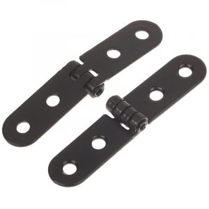 Lot de 2 Charni&egrave;res Pliantes &agrave; 180&deg; avec Clous &ndash; Montage sur Porte, Style Romantique, M&eacute;tal Mat pour Armoire, Machine &agrave; Coudre et Accessoires de