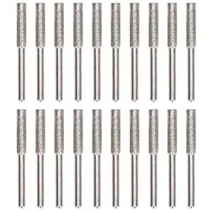 Lime &agrave; Pierre pour Scie &agrave; Cha&icirc;ne, 20 Pi&egrave;ces &eacute;meri Aff&ucirc;teur de Tron&ccedil;onneuse Bavure Pierre &agrave; Aiguiser Lime &agrave; Cha&icirc;ne Kit D'aff&ucirc;tage de Tron&ccedil;onneuse