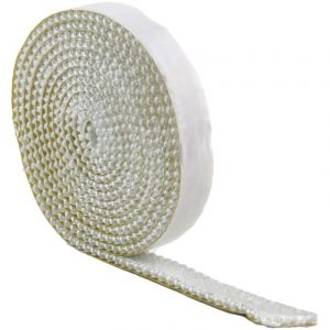 Joint d'&eacute;tanch&eacute;it&eacute; autoadh&eacute;sif chemin&eacute;e,Joint pour Po&ecirc;le &agrave; Granul&eacute;s,Poele a Granule,Joint Fibre de Verre 2m de Long r&eacute;sistant Chaleur de