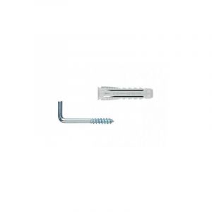 Sud Bois - Cheville bz T4S+AL-RO quadruple expansion avec gonds à visser 8x40 mm & 20x80/5x63 mm - Blister de 4 pièces