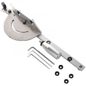 Guide d'onglet et barre d'onglet en aluminium pour scie circulaire de table et table de d&eacute;fonceuse - Outil de travail du bois