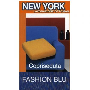 Housse de si&egrave;ge de canap&eacute; bleu &agrave; la mode de New York - Tissu extensible c&ocirc;tel&eacute; anti-boulochage - Fabriqu&eacute; en Italie housse de si&egrave;ge 1 si&egrave;ge 60x60