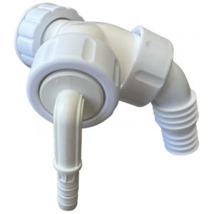 Manchon de raccordement pour condensat et appareils "Save" &frac34;" &agrave; 1" et 8 mm pour siphon encastr&eacute;