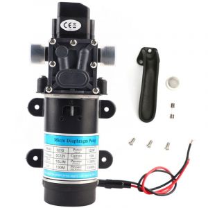 Pompe à eau électrique 120W 10L/m pompe à membrane auto-amorante pour nettoyeur haute pression 12V/10A