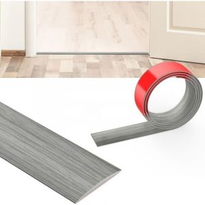 Barre de Seuil Autoadh&eacute;sive, 1M x 4CM Plinthe Souple Autoadh&eacute;sive, Lino Sol Rouleau, Barres de Transition de Seuil, Bande d&eacute;corative en PVC pour