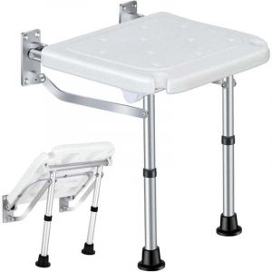 Chaise de douche pliante, Si&egrave;ge de douche pliant avec pieds, si&egrave;ge de douche mural tabouret de bain pour personnes &acirc;g&eacute;es supporte jusqu'&agrave; 400 kg