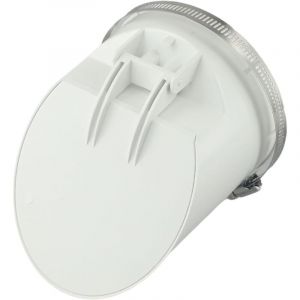 Clapet Anti-retour PVC 110mm avec Filtre Blanc, Anti-odeurs et Insectes pour Drainage Ext&eacute;rieur