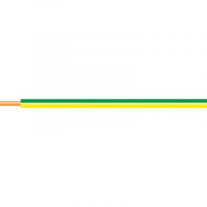 Alliancelec - fil rigide - h07vu - 1 x 2.5 mm2 - vert / jaune - couronne de 100 mètres