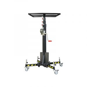 Matisère - Monte charge 125kg avec plateau pliant plein 750x440mm - ipn, poteaux, store banne, etc. - LP125R-GPP2
