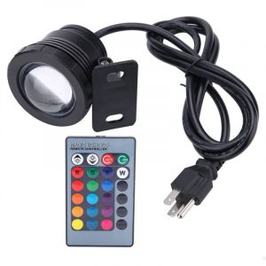 Projecteur d'extérieur multicolore étanche à led rgb led AC85265V (10w noir 9perles)