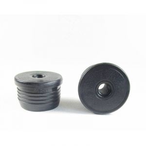 Ajile - Embout plastique rond pour tube diam. EXT&Eacute;RIEUR 40 mm avec trou filet&eacute; diam. 10 mm (M10)