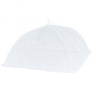 2 Pcs Cloche Alimentaire Pliable, Couvercle Alimentaire en Maille, Cloche Alimentaire Moustiquaire, Cloche a Fruit Anti Moucherons, Cloche