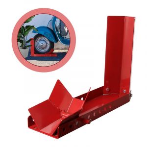 Swanew - Support béquille de moto arrière lève moto arrière sur roulettes Moto Roue avant bascule Chock Support de montage Rouge arrière moto