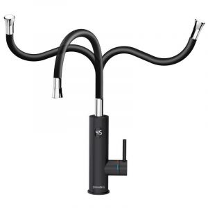 Robinet de cuisine électrique 3200 w, affichage numérique led, en acier inoxydable, rotation flexible à 360 °, mitigeur de cuisine, robinet étanche