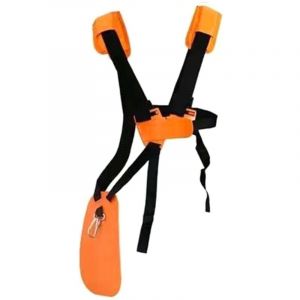 Double Bandouli&egrave;re Tondeuse Tondeuse &agrave; Gazon Ceinture en Nylon Jardin Tondeuse Sangle Harnais Sangle D&eacute;broussailleuse Bandouli&egrave;re Rembourr&eacute;e