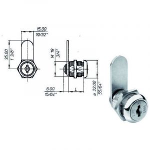 Cylindre de levier de 16 mm 2651 Meroni