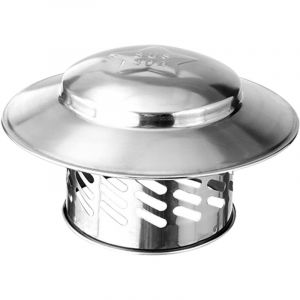 80 Mm Capuchon De Chemin&eacute;e En Acier Inoxydable Chapeau De Chemin&eacute;e De Chemin&eacute;e Capuchon De Couvercle De Tuyau De Chemin&eacute;e Housse De Pluie Pour