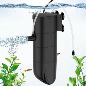 Aquarium Filtre int&eacute;rieur d'aquarium, d&eacute;bit 15w 1000LPH Pompe d'aquarium avec Filtre, Triple Filtration Propre pour Aquarium 300L