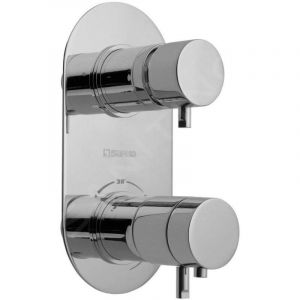 Sapho - Rhapsody - Mitigeur thermostatique encastr&eacute;, 2 sorties, chrome 5585T