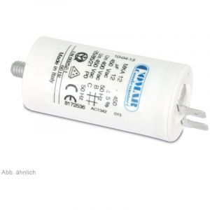 Condensateur moteur COMAR, 1,5&micro;F, 450V, connexion &agrave; languettes plates