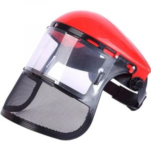 Casque De S&eacute;curit&eacute; En Maille, Casque De S&eacute;curit&eacute; Int&eacute;gral Avec Visi&egrave;re En Maille Pour Tron&ccedil;onneuse Industrielle, Jardinage, D&eacute;broussailleuse,