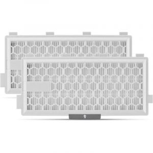 Lot de 2 filtres HEPA Airclean Plus 50 pour aspirateur Miele Complete C3 Powerline, S8340 - Air Clean SF-HA 50 pour Complete C2 C3 Compact C1 C2-2