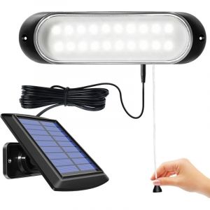 Lampe Solaire Suspendue d'int&eacute;rieur d'ext&eacute;rieur IP65 &eacute;tanche 20LED Lumi&egrave;re Solaire d'appentis avec String Control Lampes Solaires pour Jardin,