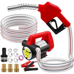 Largeight - jamais UTILISÉ]Pompe Transfert Diesel 12V 200W Pompe Gasoil Electrique Pompe à Carburant Auto-Amorçante Pompe Diesel 45l/min Pompe à