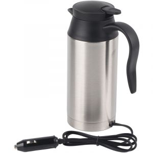 Jeffergarden Tasse chauffante &eacute;lectrique Portable pour voiture, 12V, 750ml, tasse chauffante pour voyage, caf&eacute;, th&eacute;, bouilloire bouillante