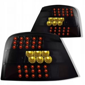 Beaux Feux Arrière À Led Pour Vw Golf 4 De 1998 À 2004 Clignotants À Led Noirs