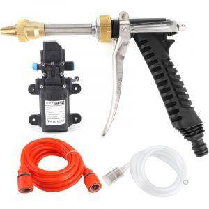 Tonysa - Jeffergarden Kit de pompe &agrave; eau portable haute pression 12 v 130 psi, tuyau et nettoyeur de voiture puissant 80 w