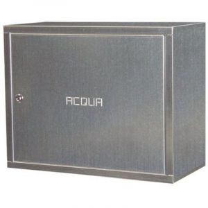 Coffret de compteur d'eau en t&ocirc;le galvanis&eacute;e 60x40H cm avec serrure dans le kit de montage