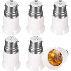 Adaptateur de douille KZQ 6x, adaptateur de douille B22 vers E27, convertisseur de culot d'ampoule led