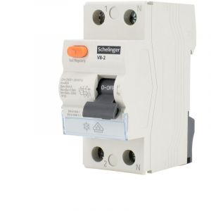 Disjoncteur différentiel Schelinger 2P 63A 30mA - Type a - 10kA - Rail din