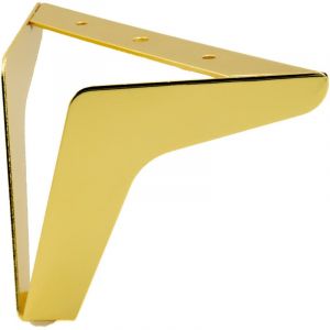 Pied de meuble Loft, doré, hauteur 13 cm, pour canapé ou canapé d'angle