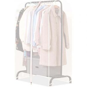 Housse Vetement Penderie Anti Mite Translucide 110cm, Housses de V&ecirc;tements avec Zip, Housse Rangement Vetement Penderie pour R&eacute;sistant &agrave; l'Humidit&eacute;