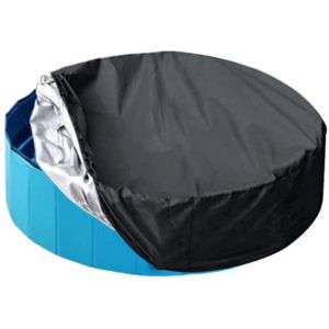 Bache Piscine pour bassin,420D ø 122 cm Couvertures De Piscine Rondes,Bâche Protection Pour Piscine Ronde,Bache a Bulle Piscine,Bache De Protection