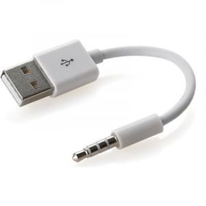 Cable USB 3.5mm Sync Jack Data Chargeur Recharge pour Apple Ipod Shuffle 3&egrave;me &agrave; 7&egrave;me g&eacute;n&eacute;ration