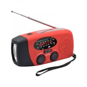 Benobby Kids - Radio d'urgence manivelle avec lampe led, am/fm noaa, radio météo portable, dynamo, batterie externe 2000 mAh, chargeur usb pour