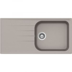 &Eacute;vier granit gris b&eacute;ton Schock VIOLA 1 grand bac 1 &eacute;gouttoir