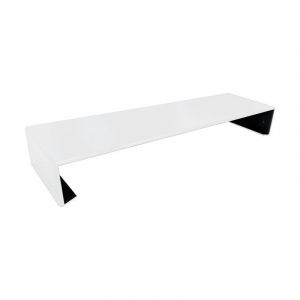 Fond alu pour couvertine 15/10&egrave;me - Embout &eacute;p. 0,8 mm Couleur - Blanc pur - RAL 9010, Largeur - 320 mm - ALUHOME