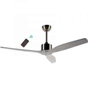 Bimar - Ventilateur de Plafond Cerf-volant, Métal, Plastique, Argent, Blanc, 132x275x132 cm