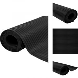 Vidaxl - Tapis en caoutchouc antid&eacute;rapant 1,5x2 m 3 mm Nervure large - Tapis De Sol - Tapis Caoutchouc - Tapis Antid&eacute;rapant - Protection Sol