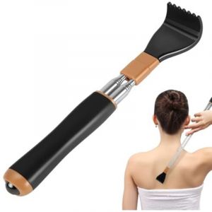 2PCS Gratte-dos t&eacute;lescopique, gratte-dos &agrave; main avec t&eacute;lescope renforc&eacute; et perles de massage, gratte-dos extensible vainqueur du test, gratte-dos